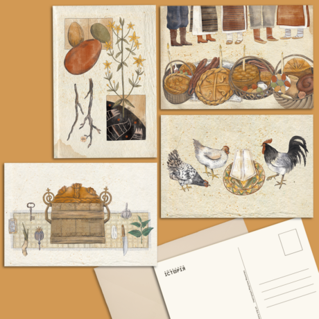 37973Набір листівок “Мальований Великдень”