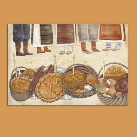 37974Набір листівок “Мальований Великдень”